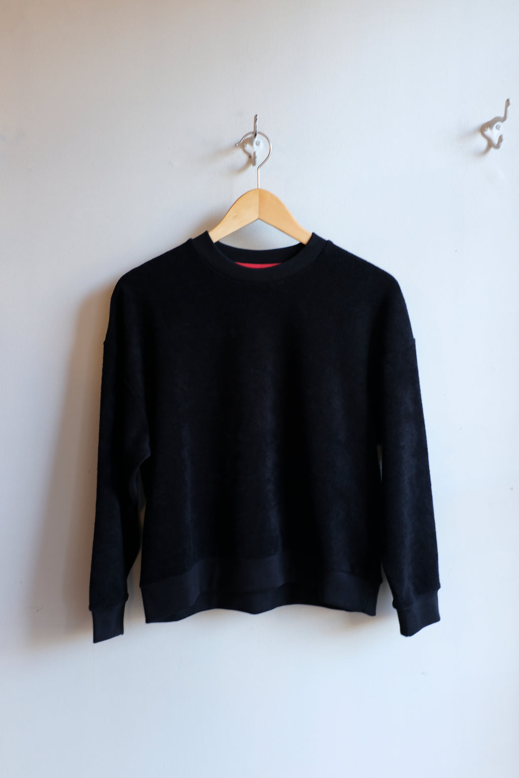 Homecore - Kallos Sponge Sweatshirt - Black - flat front