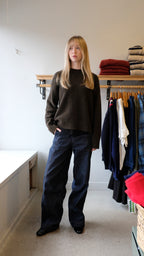 YMC - Displaced Seam Jean - Indigo - flat front