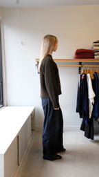 YMC - Displaced Seam Jean - Indigo - flat side