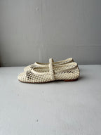 Birdie Flats - Cream/Raffia