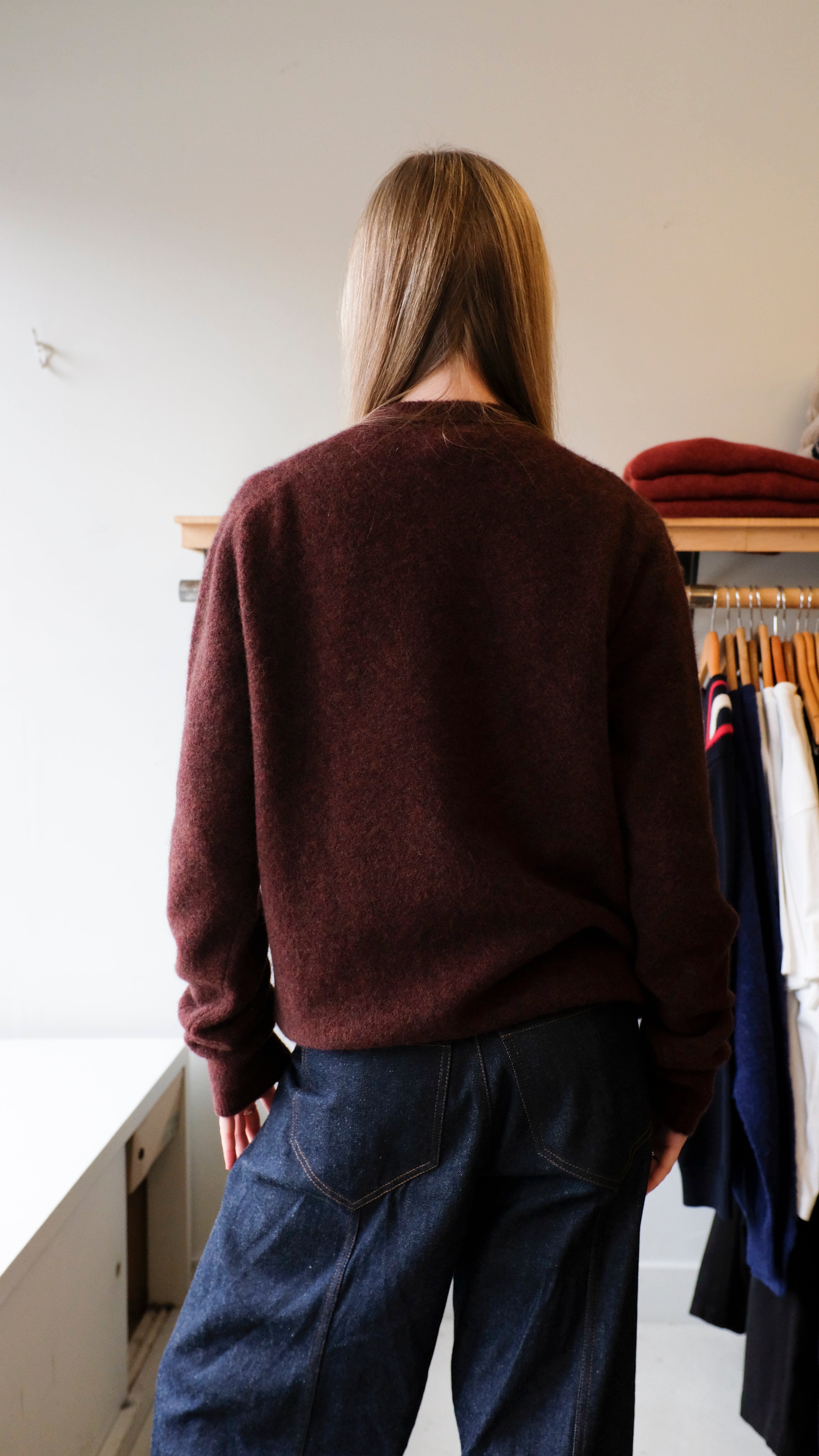 Filippa K - Yak Sweater - Burgundy - back