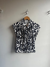 Load image into Gallery viewer, Allison Wonderland - Isabeau Blouse - Zebra Leaf - front
