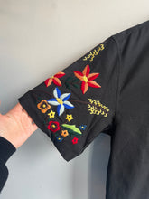 Load image into Gallery viewer, YMC Idris Shirt - Black - sleeve design close-up
