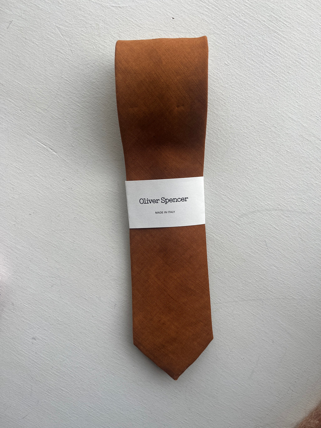 Oliver Spencer - Bridford Tie - Orange - front