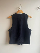 Load image into Gallery viewer, Universal Works - Field Waistcoat - Dark Navy Ospina Cotton - flat back
