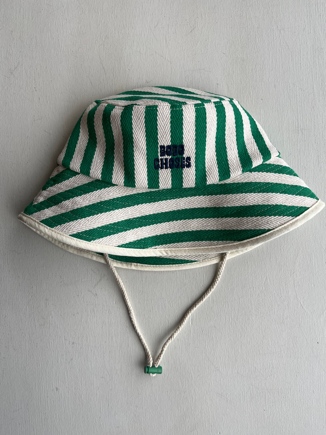 Bobo Choses - Stripes Cotton Fisherman Hat - Multicolour - front with logo