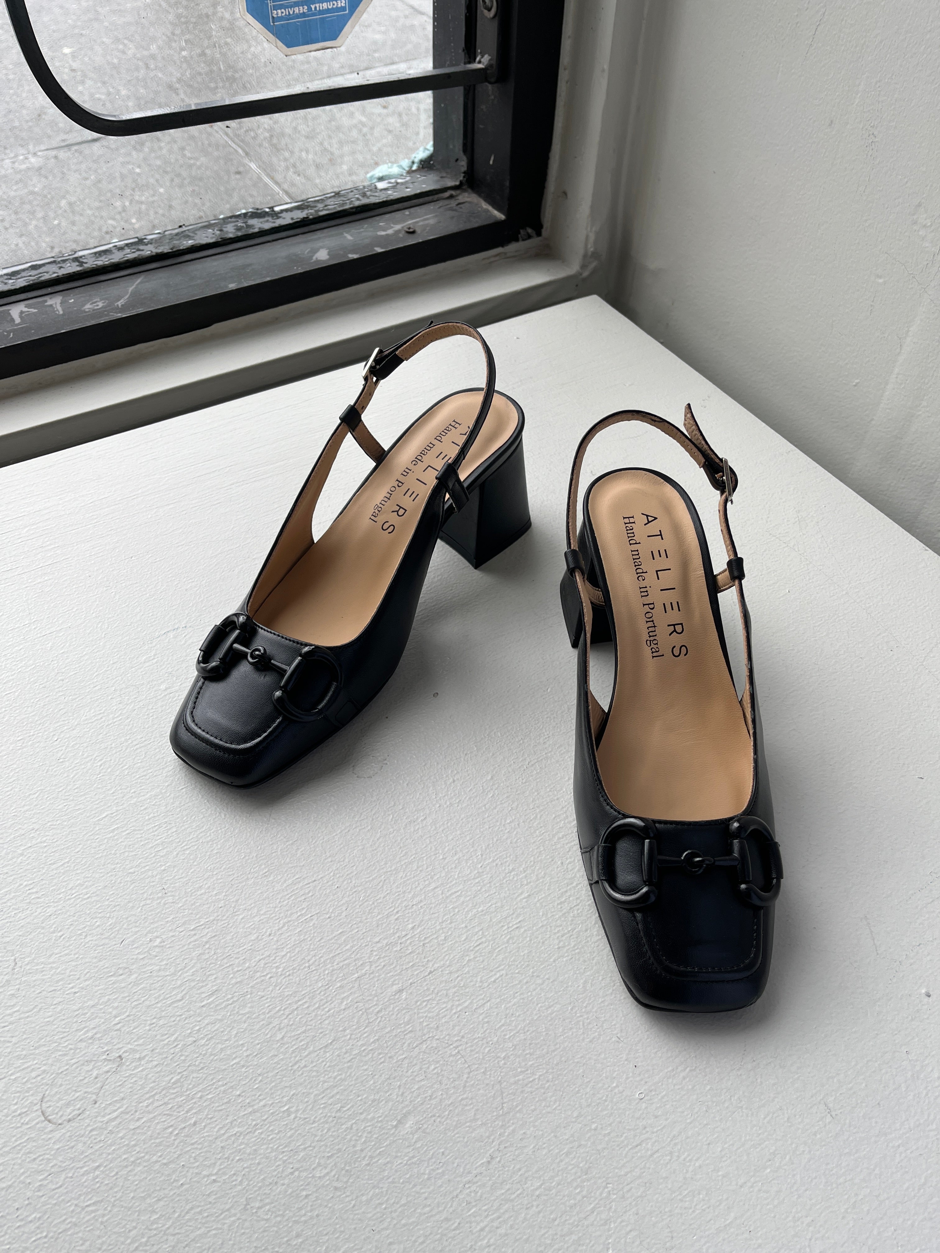 Ateliers - Europa Heeled Sandal - Black