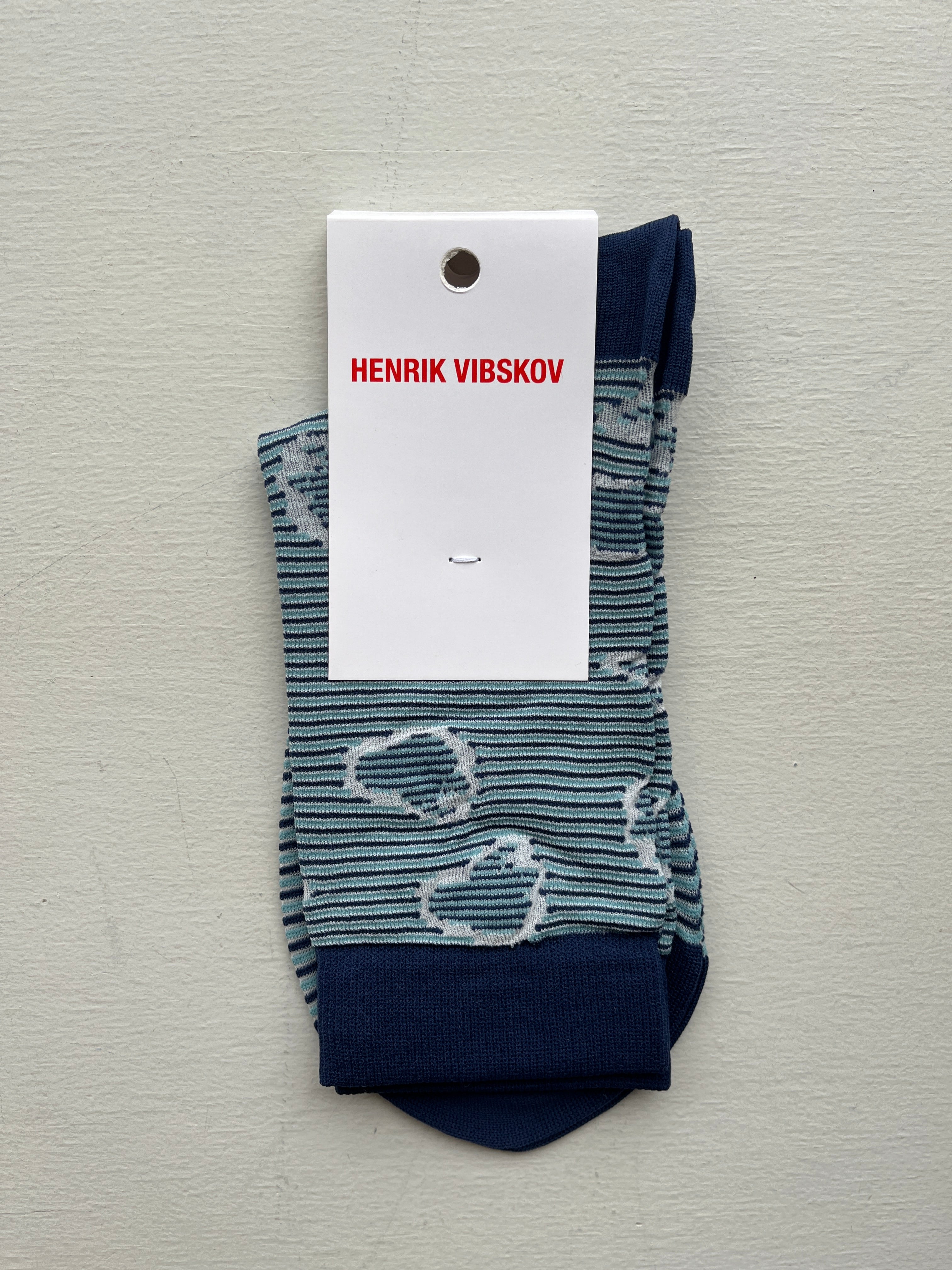 Hand Jelly Transparent Socks Femme (36-40) - Blue White Jelly