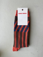 Henrik Vibskov Stripes Socks Homme - Stripes Orange