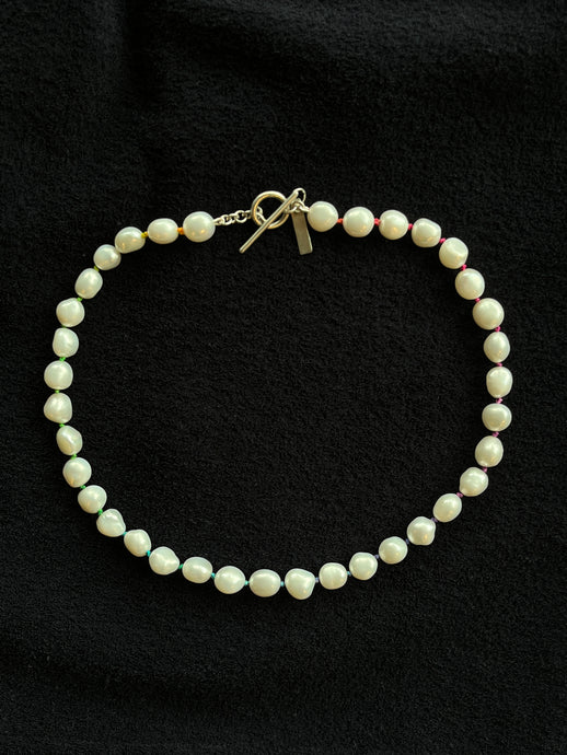 Monica Berdin - Freshwater Pearls Necklace (Rainbow)