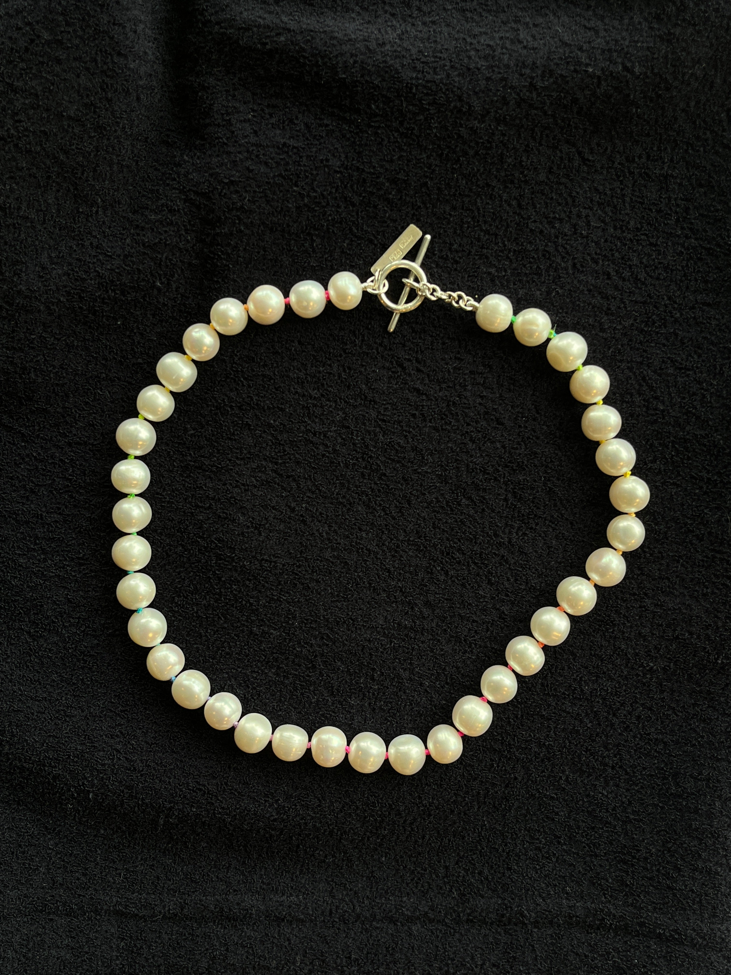 Monica Berdin - Freshwater Pearls Necklace (Rainbow)