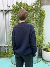 Load image into Gallery viewer, YMC - Diddy Roll Neck Sweater - Navy - back
