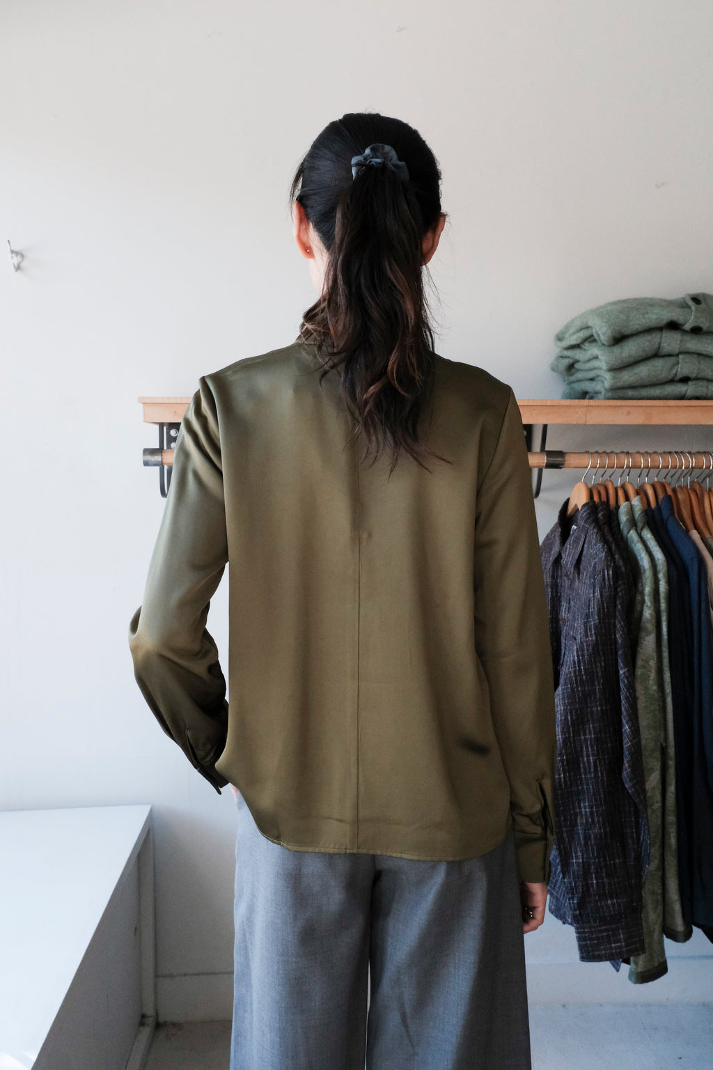 Paulina Blouse - Sphagnum