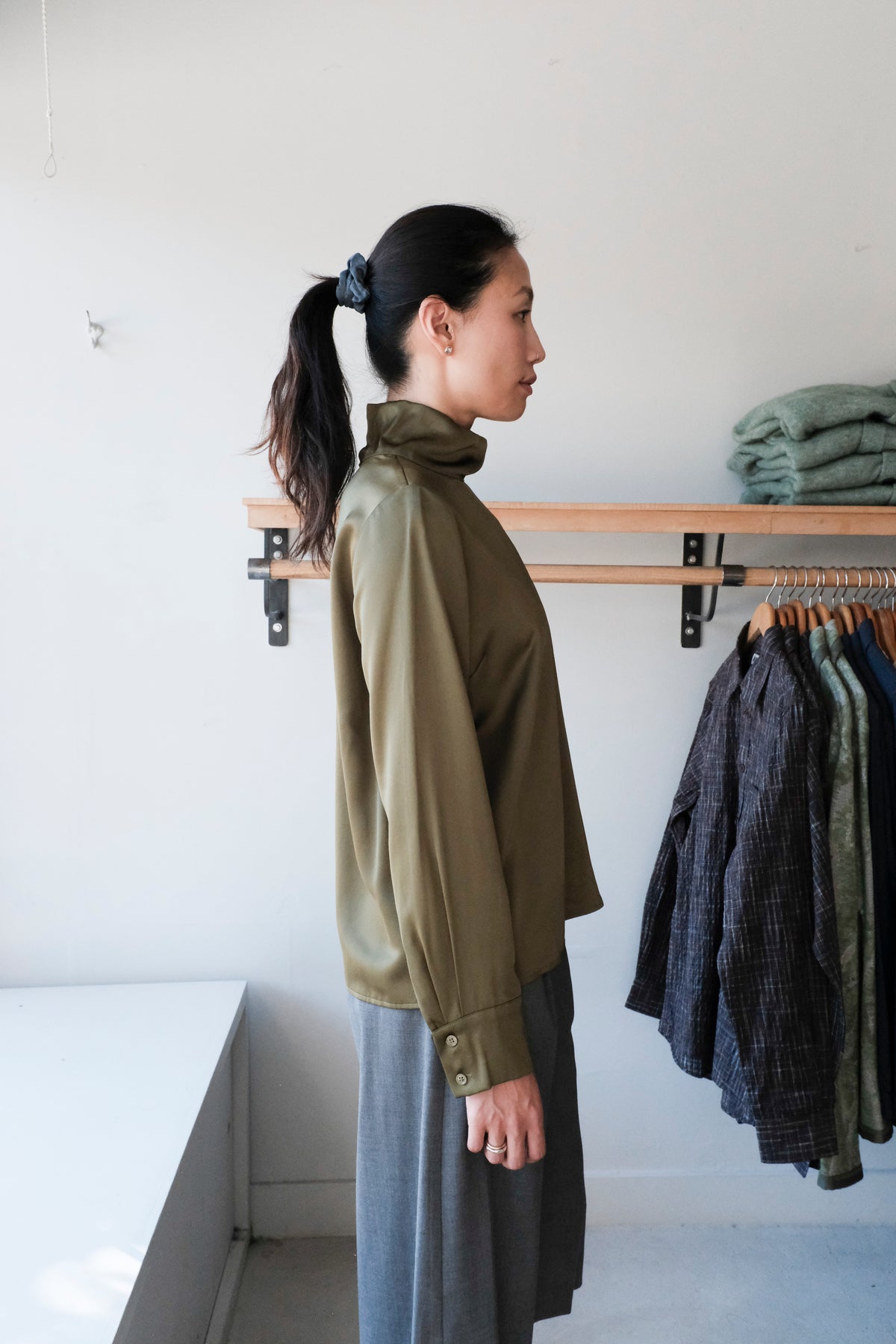 Paulina Blouse - Sphagnum