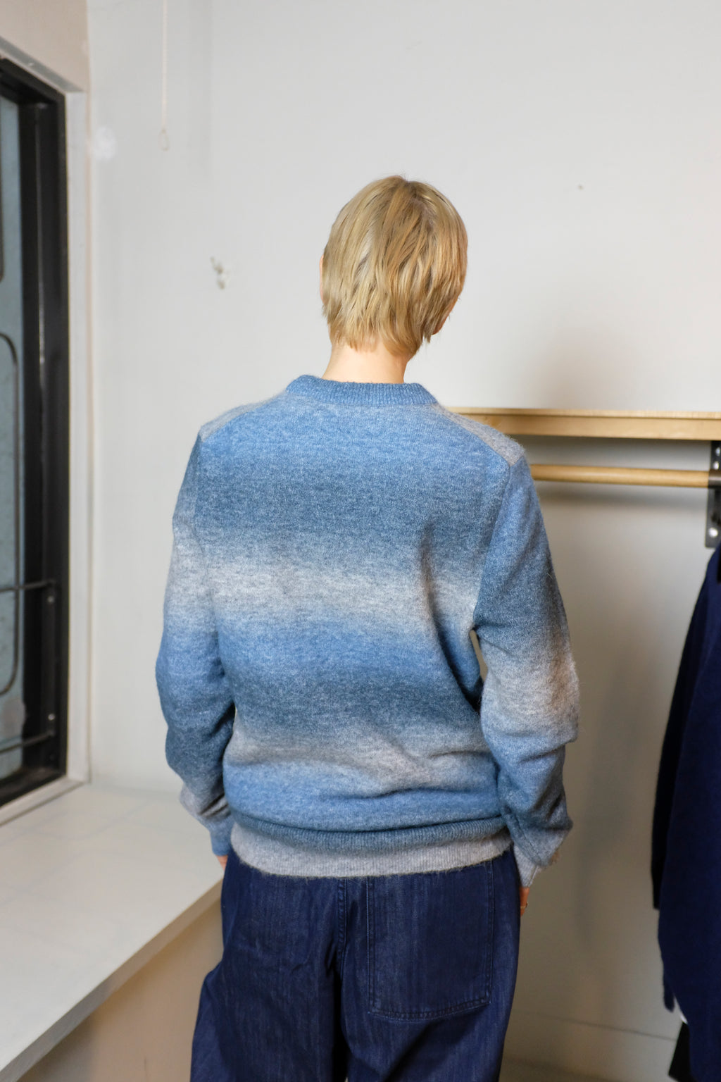 Samsoe Samsoe - Aiden Crew Neck Sweater - Stellar Stripes - back
