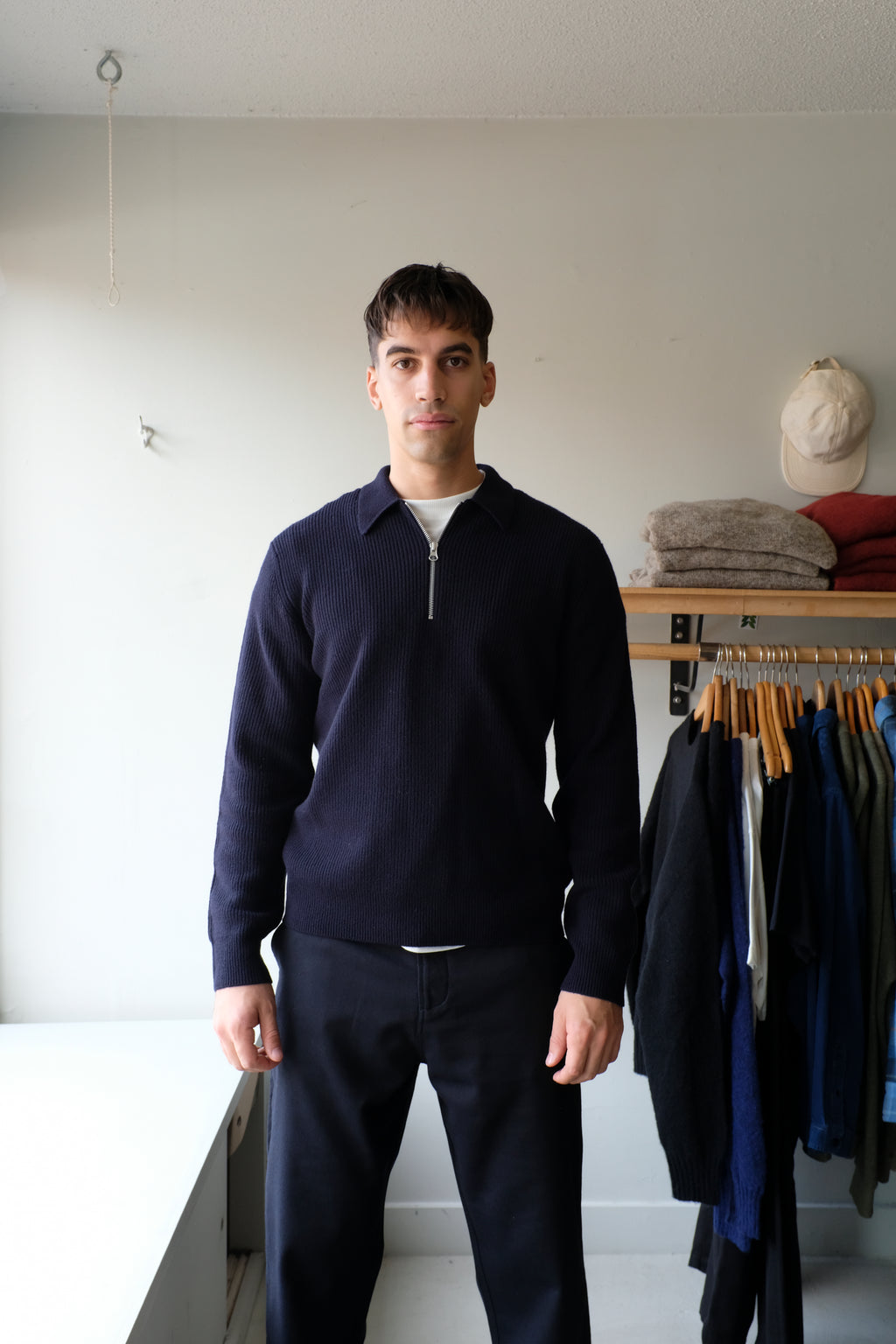 Samsoe Samsoe - Saisaks Half Zip Polo - Salute - front