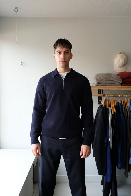 Samsoe Samsoe - Saisaks Half Zip Polo - Salute - front