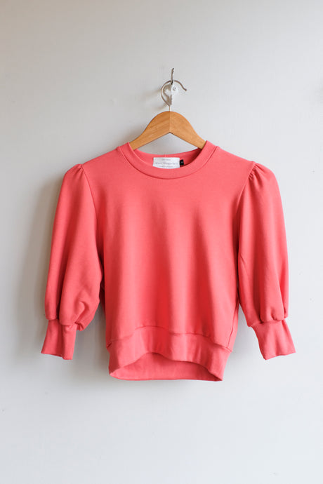 Allison Wonderland - Bridge Sweatshirt - Coral - flat front