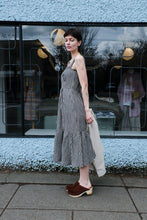 Load image into Gallery viewer, Allison Wonderland - Calista Dress - Black Gingham - side
