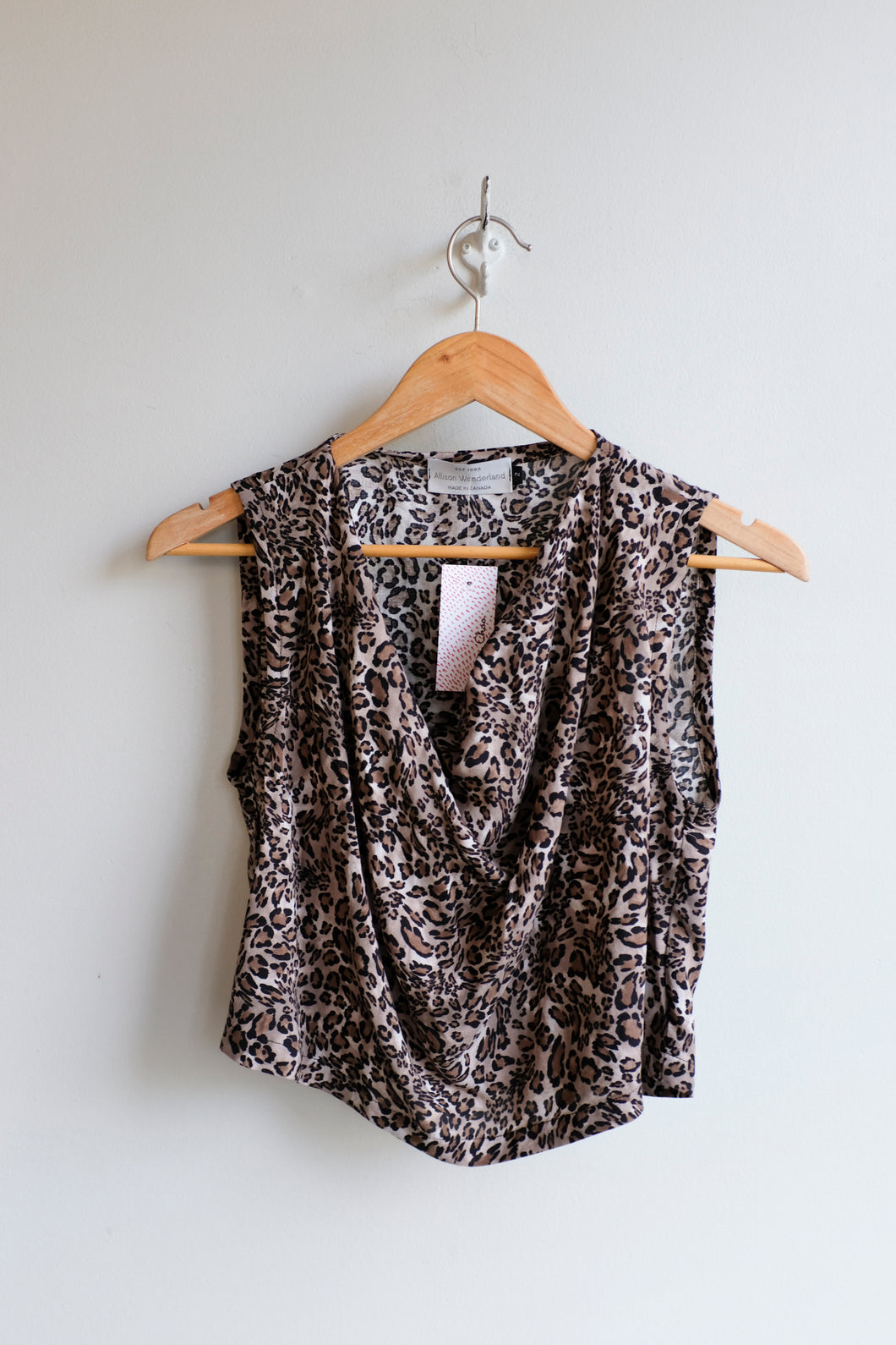 Allison Wonderland - Carr Blouse - Leopard - flat front