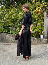 Load image into Gallery viewer, Allison Wonderland - Dahlia Blouse - Black Sequin - side
