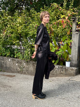 Load image into Gallery viewer, Allison Wonderland - Dahlia Blouse - Black Sequin - side
