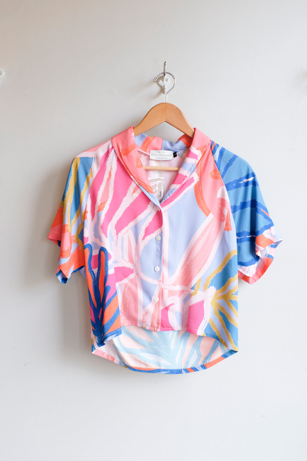 Allison Wonderland - Dockside Blouse - Tropical - flat front
