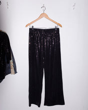 Load image into Gallery viewer, Allison Wonderland - Trixie Pants - Black Sequin - flat front
