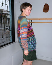 Load image into Gallery viewer, Anntian - Handknit Sweater - Melange Yarn Colour Mix - side
