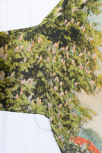 Load image into Gallery viewer, Anntian - Silk Sweatshirt Wide - Print F - flat detail
