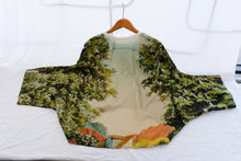 Load image into Gallery viewer, Anntian - Silk Sweatshirt Wide - Print F - flat print back
