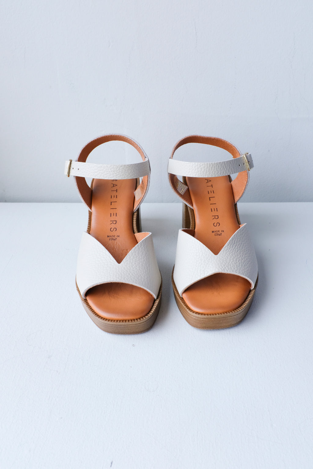 Deliza Heeled Sandal - Cream