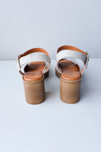 Deliza Heeled Sandal - Cream
