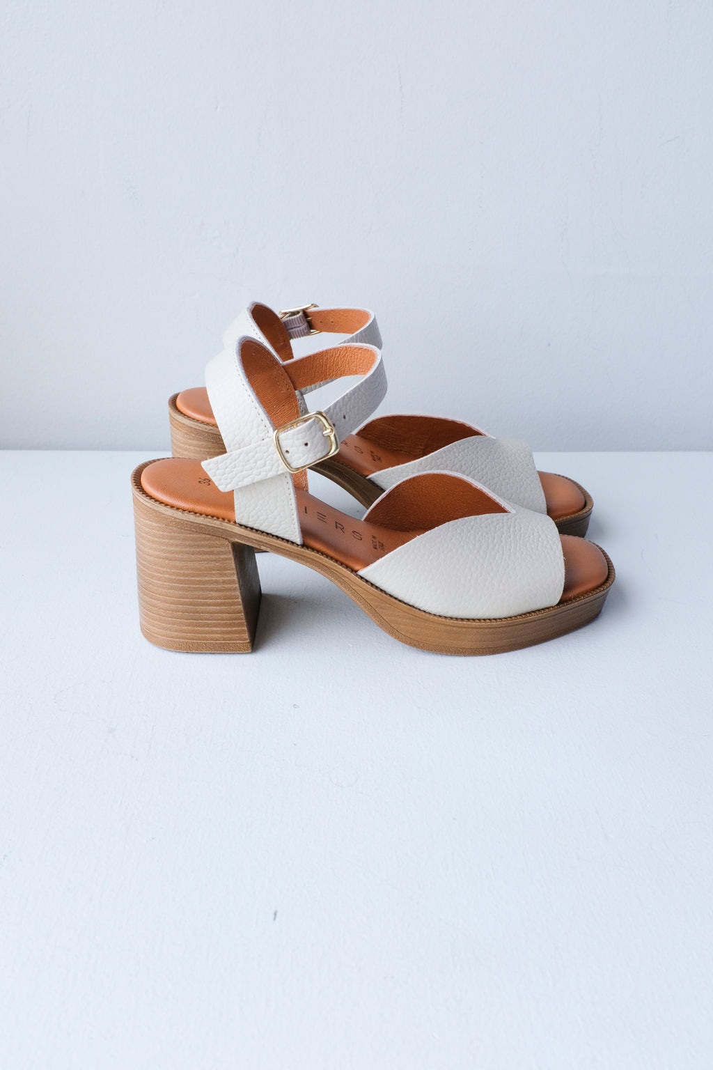Deliza Heeled Sandal - Cream
