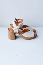 Deliza Heeled Sandal - Cream