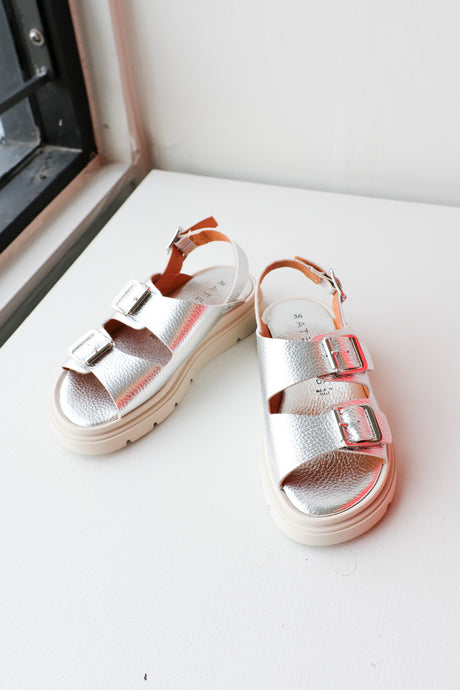 Ateliers - Candace Sandal - Platino Silver - front