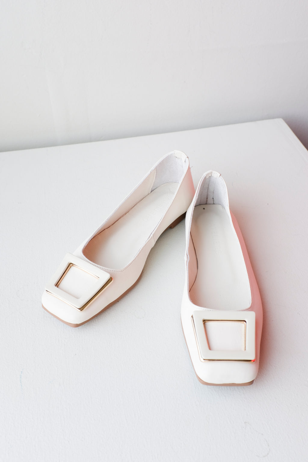 Ateliers - Sonata Ballerina Flat - Off-White - front