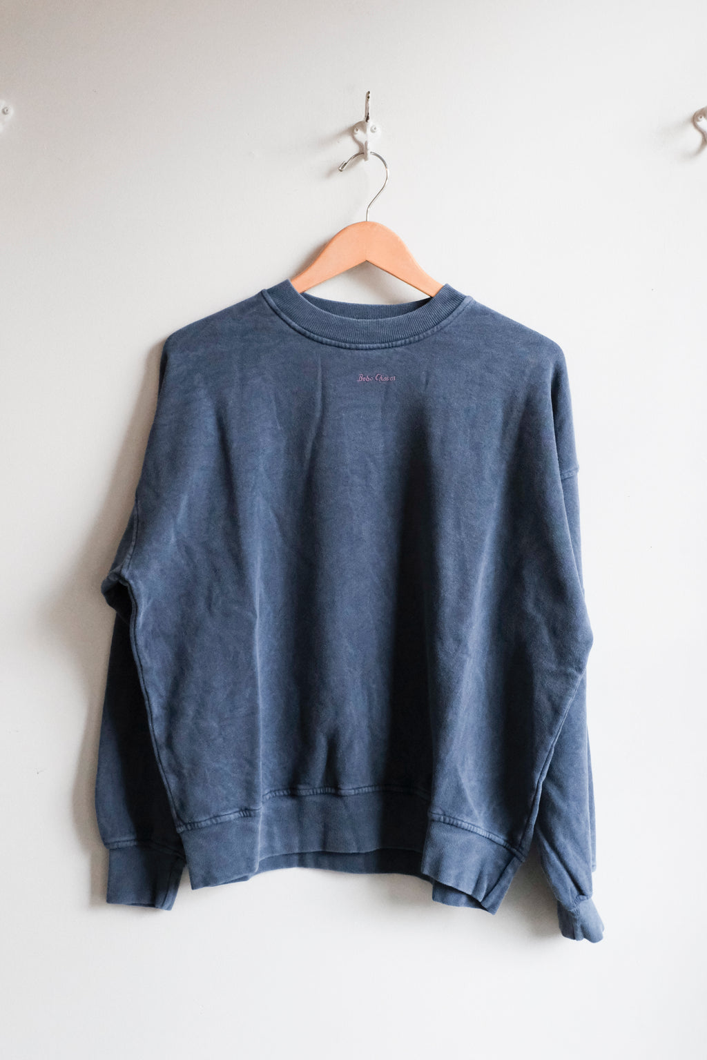 Bobo Embroidery Sweatshirt - Navy Blue