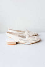 Bobo Choses - Braided Leather Slingbacks - Off-White - Side