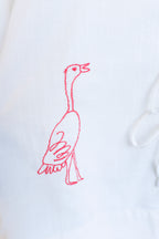 Bobo Choses - Embroidery Tied Blouse - Off-White - detail