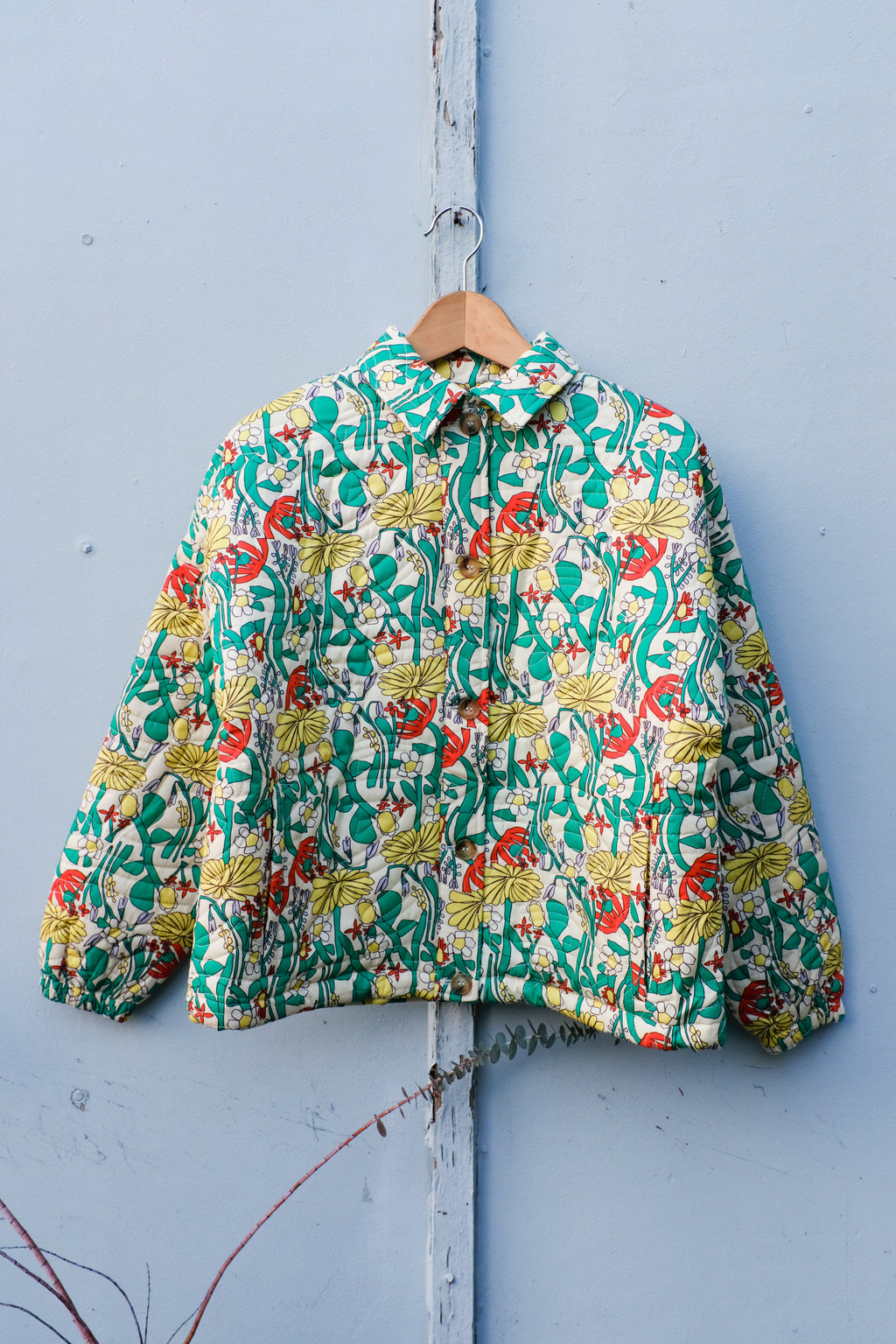 Bobo Choses - Herbalist Quilted Jacket - Multicolour - flat front