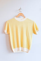 Bobo Choses - Openwork Knitted Sweater - Yellow - flat front
