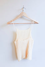 Bobo Choses - Openwork Knitted Top - Off-White - flat back