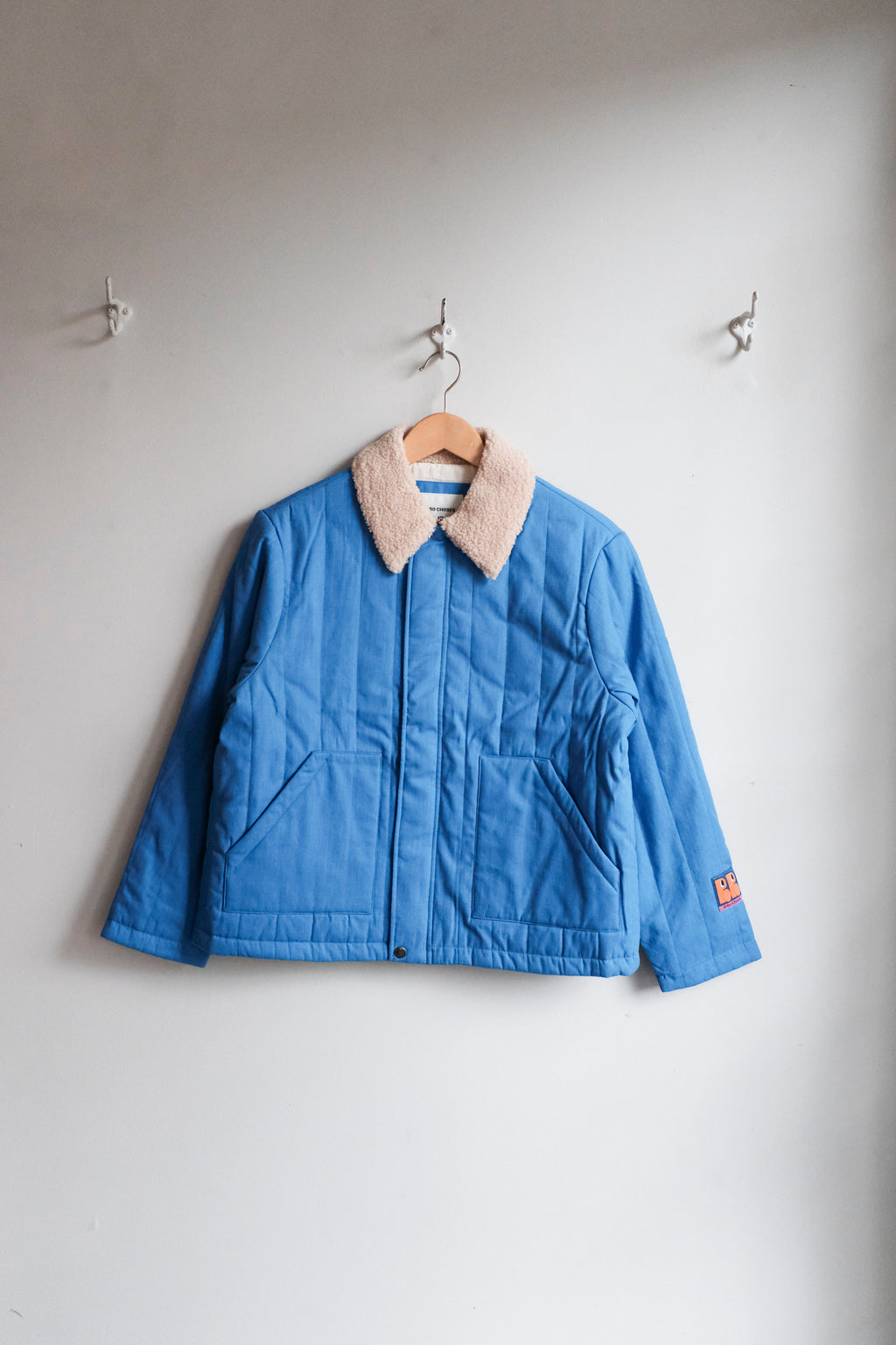 Padded Cotton Work Jacket - Blue