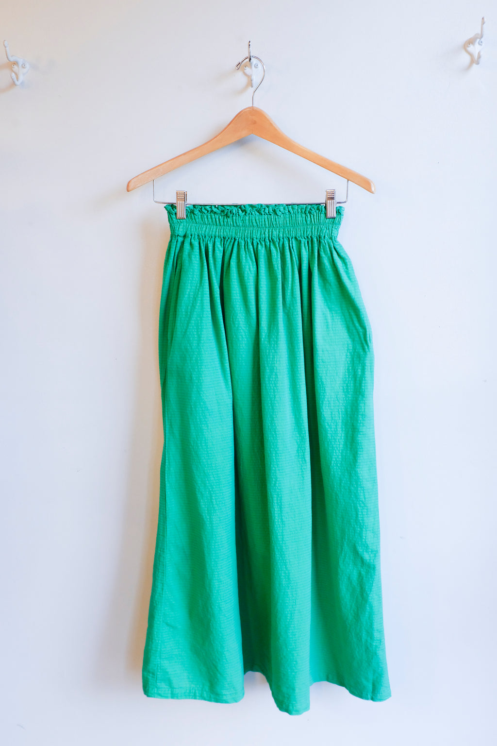 Bobo Choses - Recycled Cotton Evasé Skirt - Green - flat front