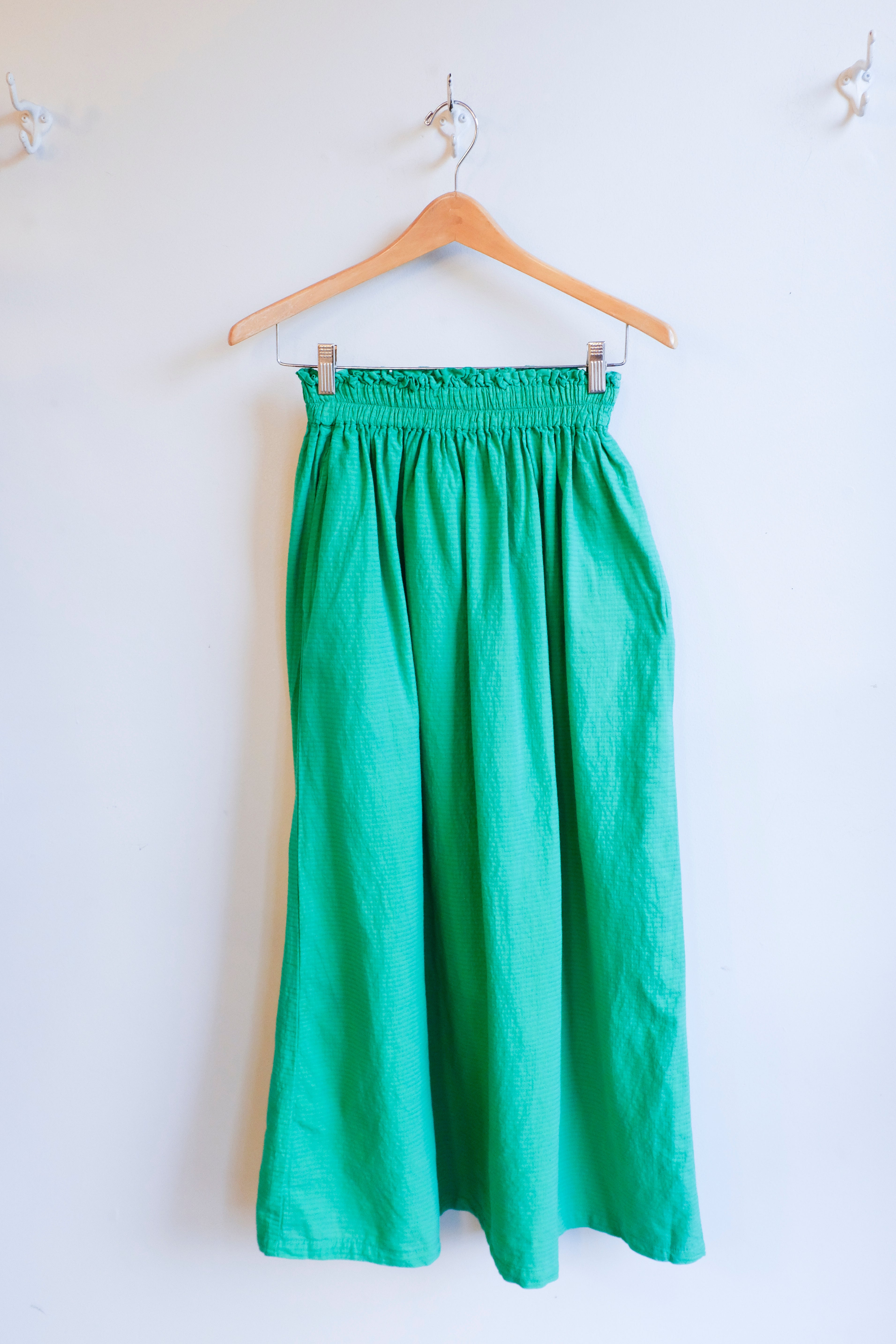 Bobo Choses - Recycled Cotton Evasé Skirt - Green - flat front