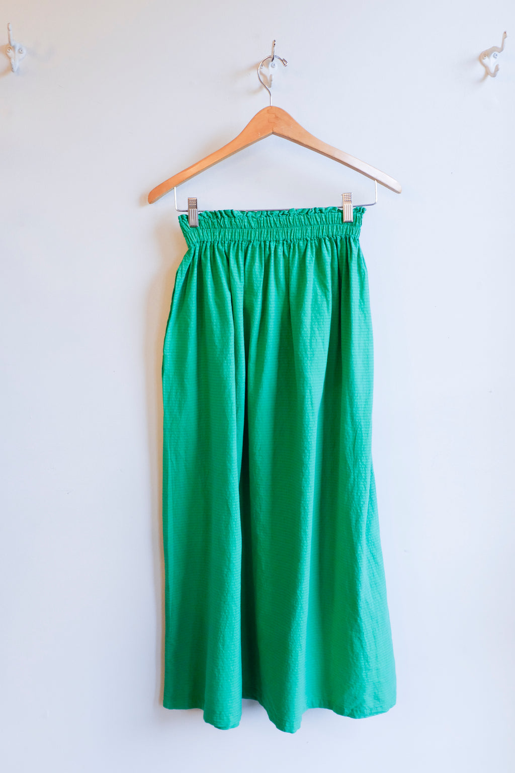 Bobo Choses - Recycled Cotton Evasé Skirt - Green - flat back