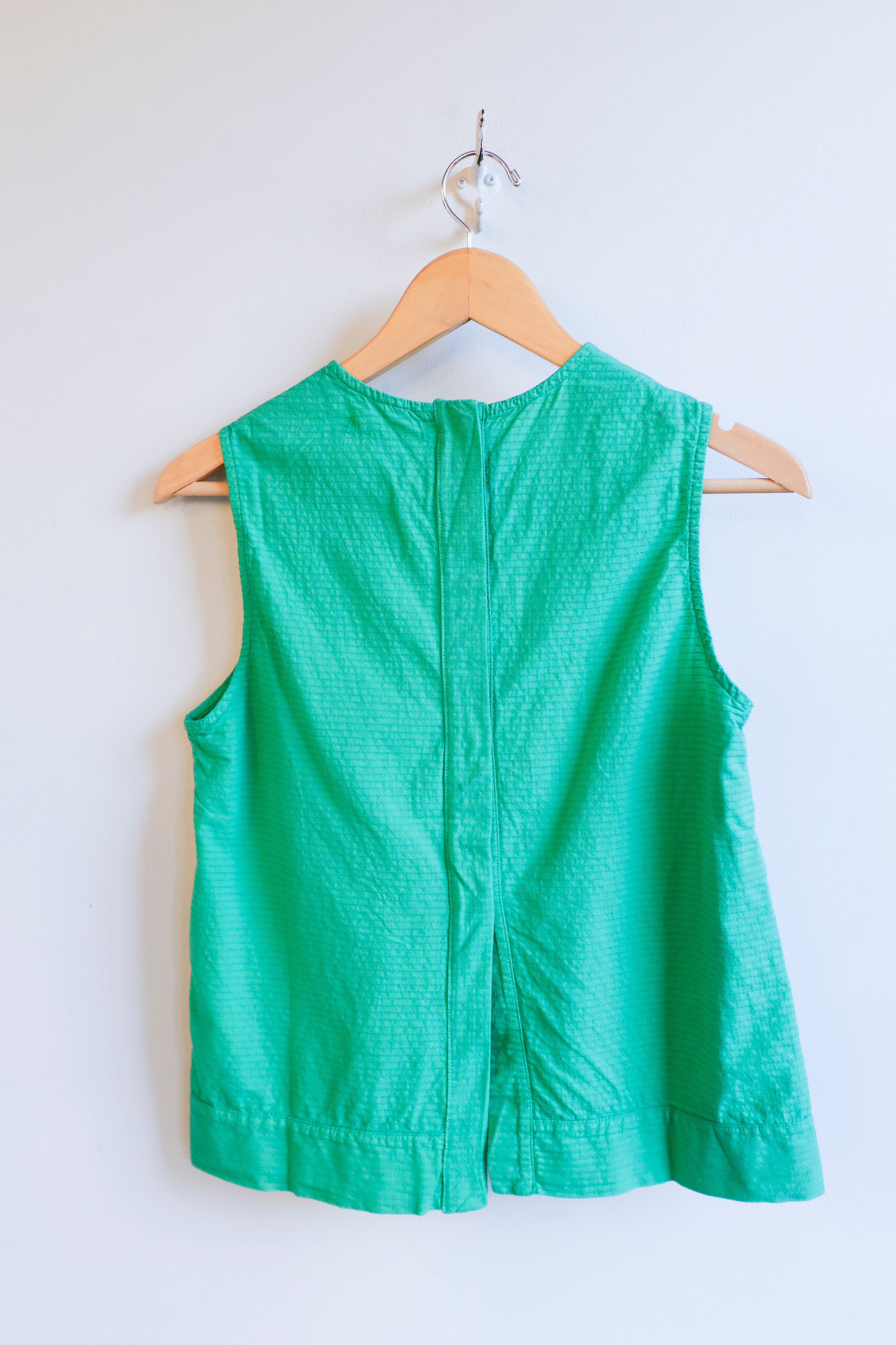 Bobo Choses - Recycled Cotton Top - Green - flat back