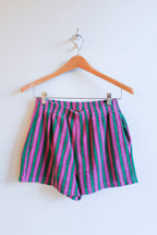 Bobo Choses - Striped Terry Shorts - Multicolour - flat front