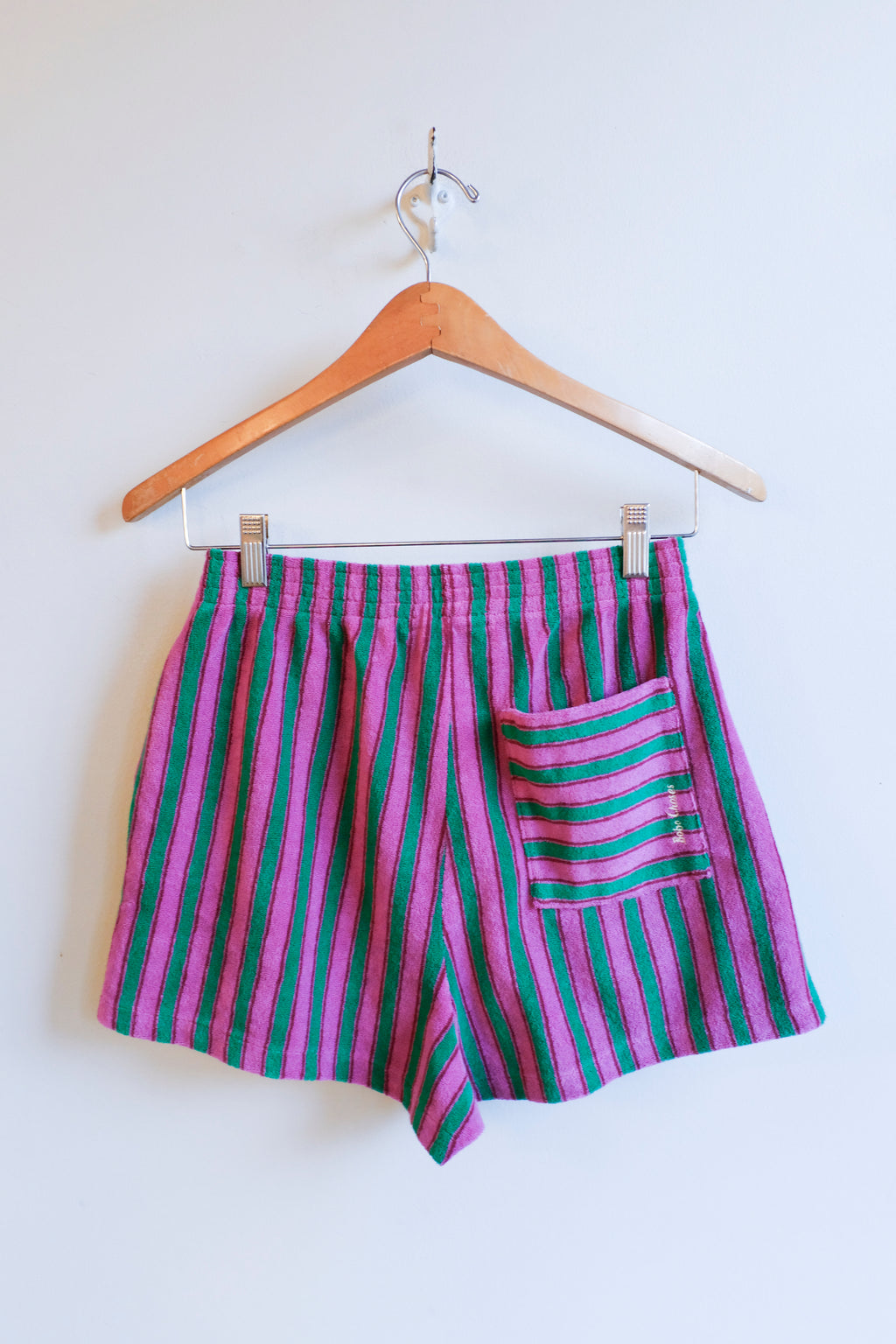 Bobo Choses - Striped Terry Shorts - Multicolour - flat
back